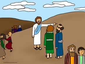 Free kids bible class over Jesus sending out his disciples. Free new song, coloring sheet and teacher worksheet. singGodsword.weebly.com
