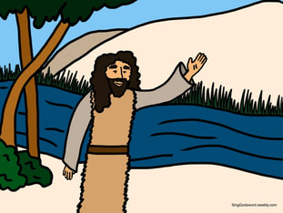 John the baptist bible class. Songs, coloring sheets, crafts, and more! singgodsword.weebly.com