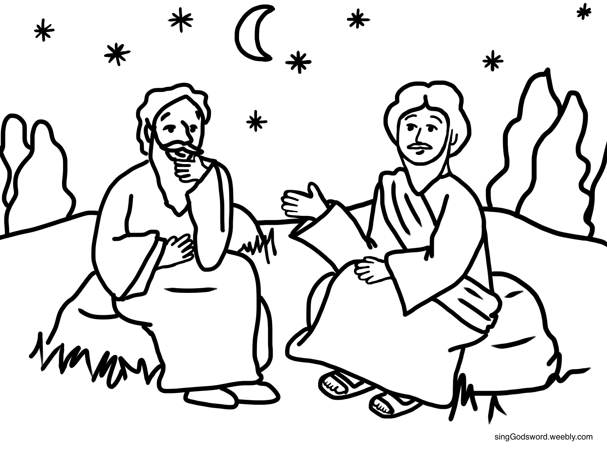 Download Nicodemus Sheets Coloring Pages
