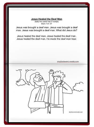 Create you own song book about Jesus's life. Print off these free bible songs and coloring sheets at singGodsword.weebly.com