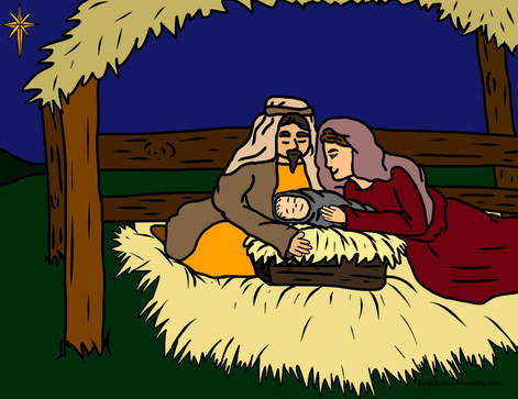 Teach children about Jesus's birth with a new song and free bible class material. Free coloring sheet, teacher worksheet, and craft idea.