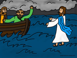 Teach children about Jesus walking on water with this fun new song and other free bible class material. singGodsword.weebly.com